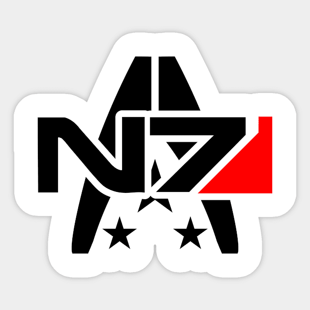 n7 rocket black Sticker by zildiankarya